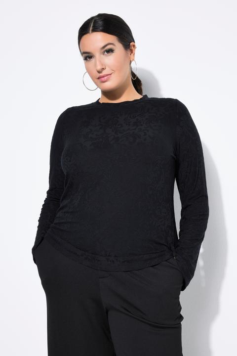 Produktbild Studio Untold Longsleeve, Slim Shape, Jacquardmuster, Langarm (60)