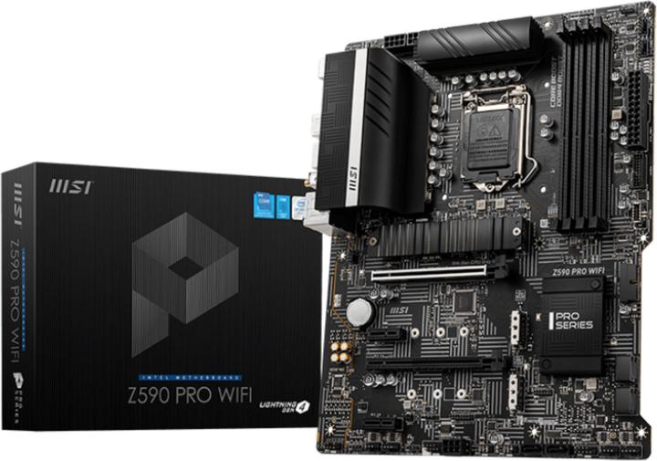 Actual product image MSI Z590 PRO WIFI (LGA 1200, Intel Z590, ATX)