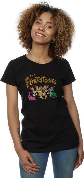 Immagine prodotto The Flintstones Group Distressed Maglietta Donna (XXL)