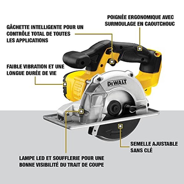 Produktbild DeWalt DCS373N-XJ Tragbare Kreissägemaschine, Edelstahl