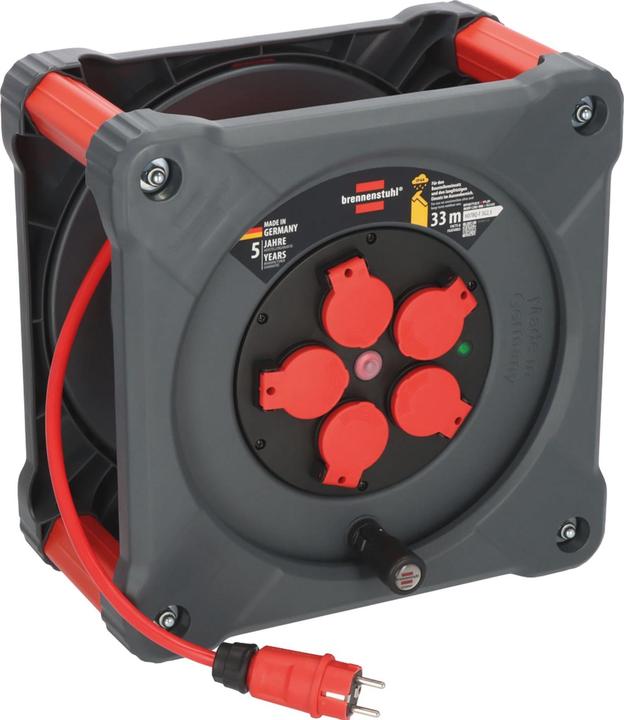 Immagine prodotto Brennenstuhl Avvolgicavo professionale con protezione antiribaltamento totale (33 m, 2.50 mm².)