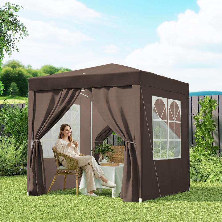 Immagine prodotto Outsunny Padiglione pieghevole (200 cm, 200 cm)