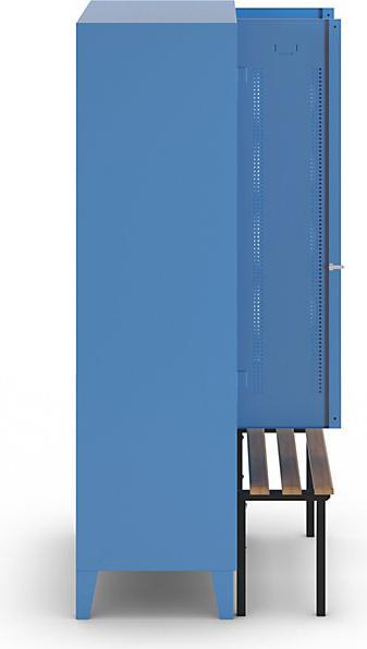 Actual product image Wolf Clothes locker with bench in front (80 cm, 185 cm)