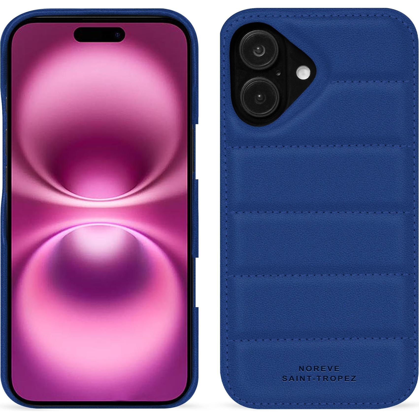 Thumbnail - Noreve Lederschutzhülle (Apple iPhone 16 Plus), Smartphone Hülle, Blau