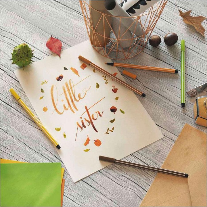 Actual product image STABILO Pen 68 Premium felt-tip pen (Yellow, 1 x)