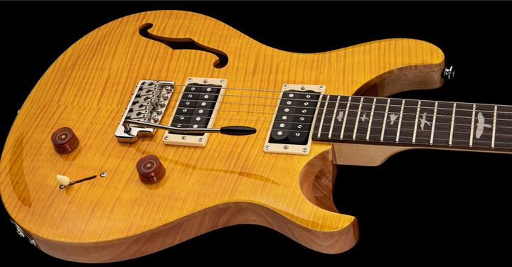 Immagine prodotto PRS SE Custom 22 Semi-Hollow - Giallo Santana (Chitarra elettrica, Acero, Mogano, Palissandro)