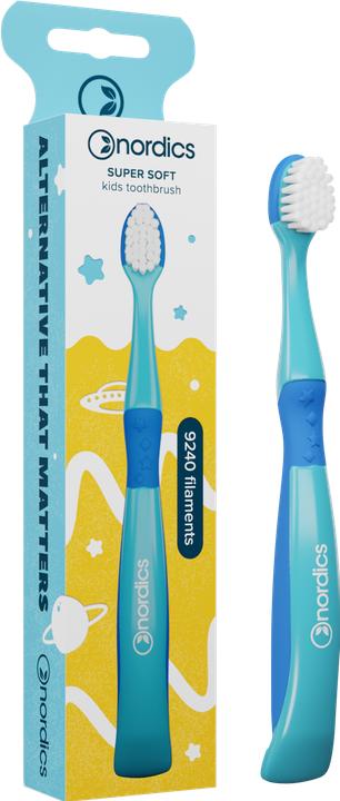 Nordics Children's toothbrush 9240 Super Soft Blue Mermaid (Soft, 1 x)