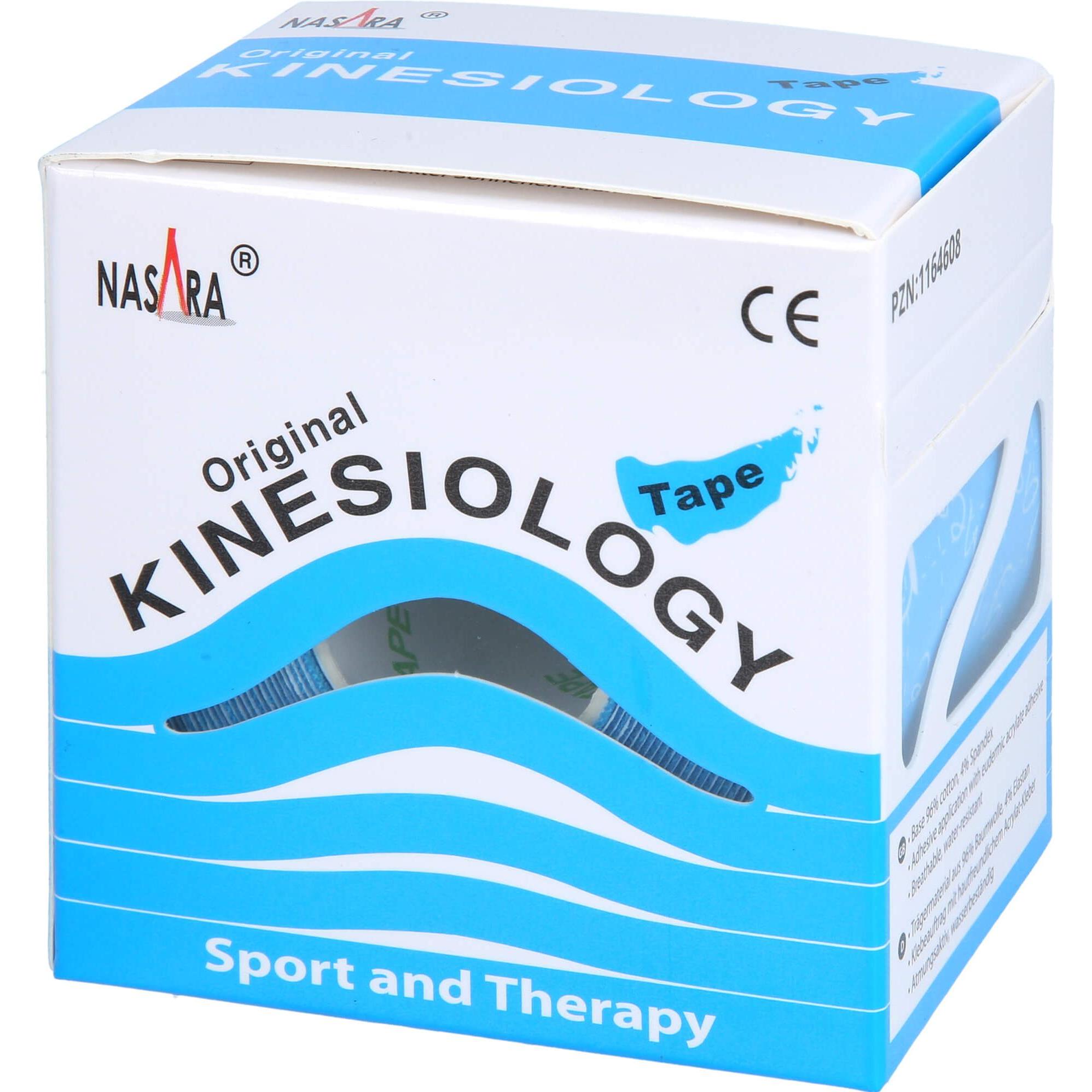 Mikros, Kinesio Tape, Nasara Kinesiotape 5cmx5m blau, 1 St PFL (5 m)