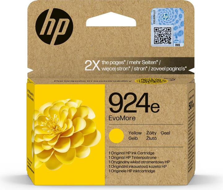 HP 4K0U9NE#CE1 924e EvoMore OJ PRO inkt geel 800 pagina's (Y)
