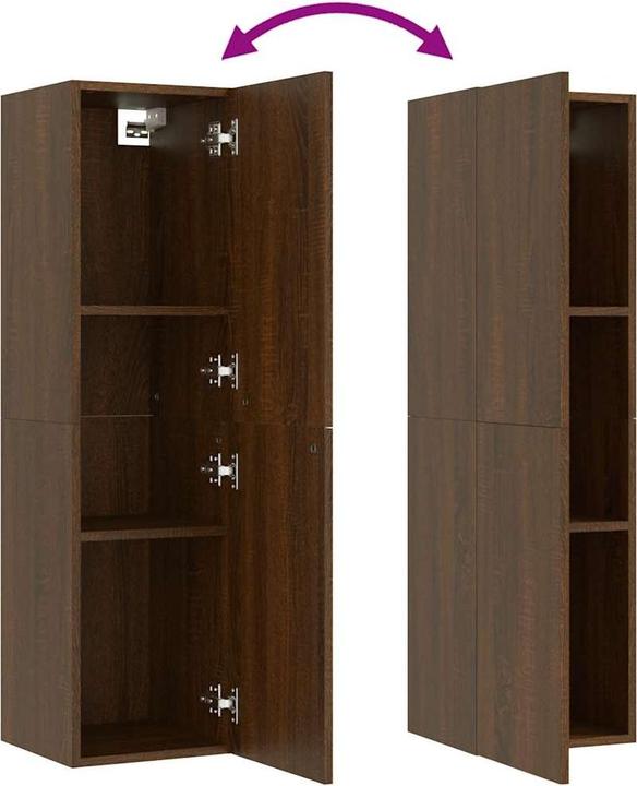 Actual product image vidaXL TV-Wandschrank (30.50 x 30 x 110 cm)