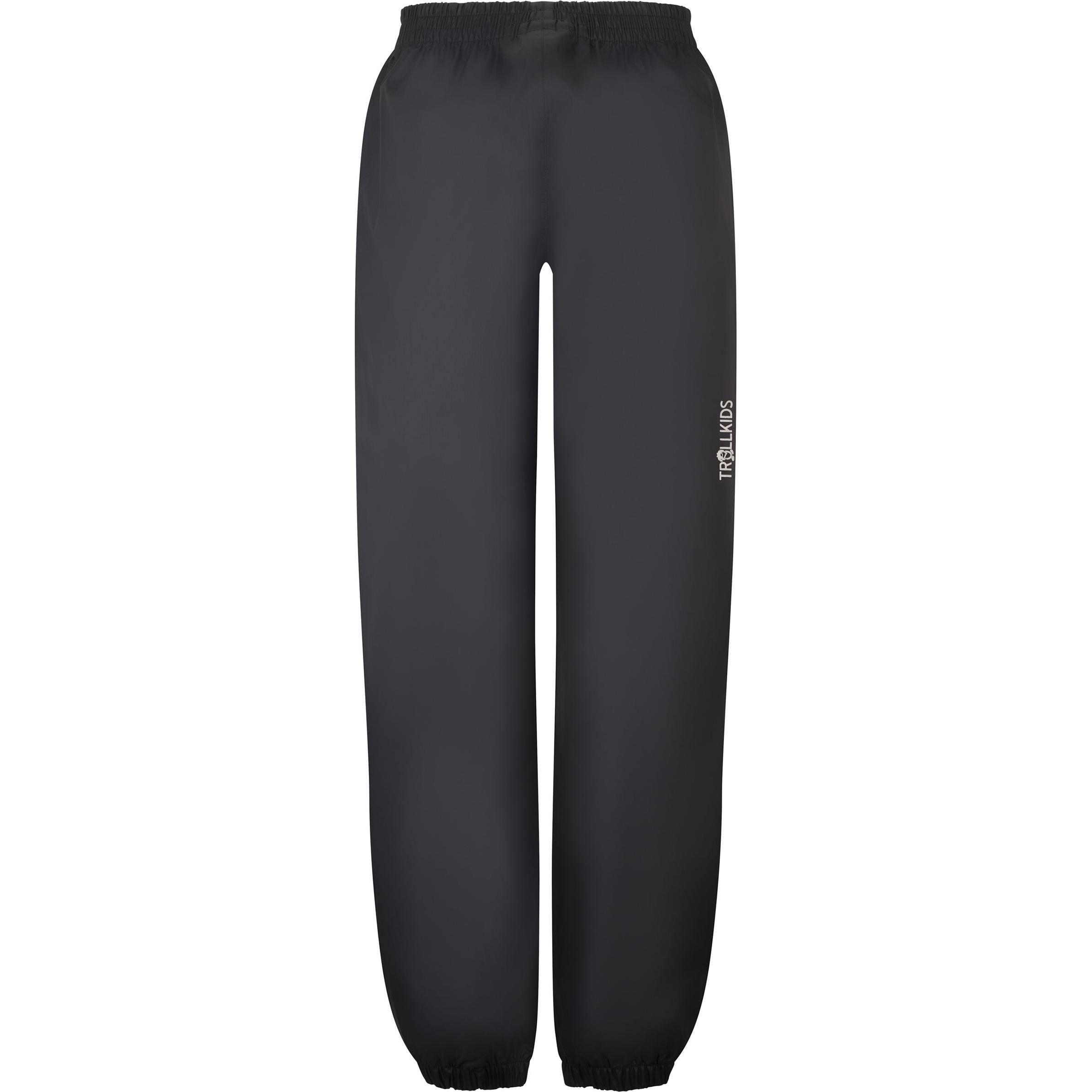 Trollkids, Unisex, Outdoorhose, Kid's Trolltunga Pants (128), Schwarz, 128