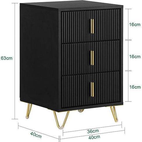 Immagine prodotto Palo Nachttisch mit 3 Schubladen (40 x 40 x 63 cm)