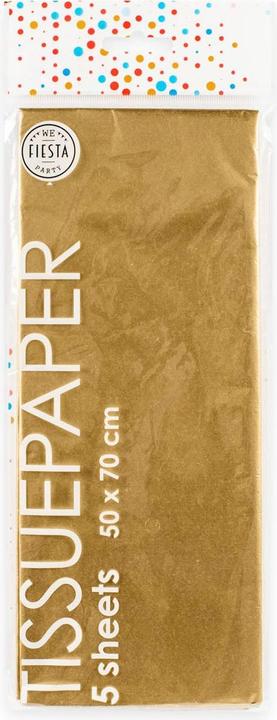 Actual product image Globos Europe Tissue paper 10 sheets gold, 50x70cm (10 x)