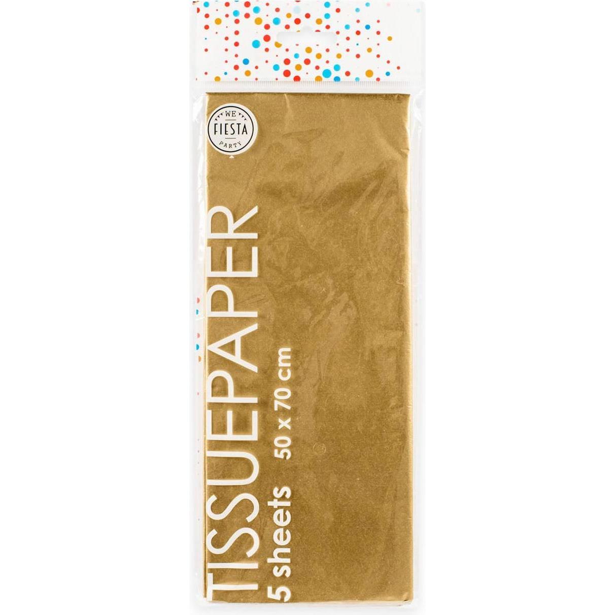 Globos, Bastelpapier, Seidenpapier 10 Blatt Gold, 50x70cm (10 x)