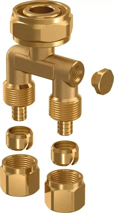 Actual product image Uponor Minitec double manifold - incl. sockets 9.9mm
