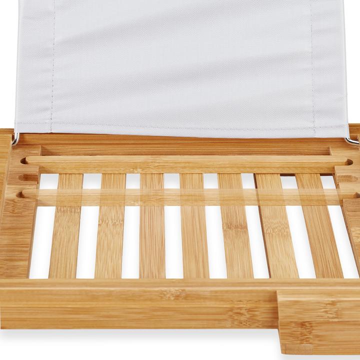 Image du produit Relaxdays Planche de bain réglable (105 x 23,5 x 18 cm)