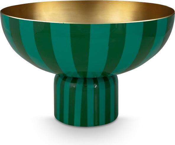 Produktbild PIP Studio Stripes hohes Metalltablett grün 30x20cm