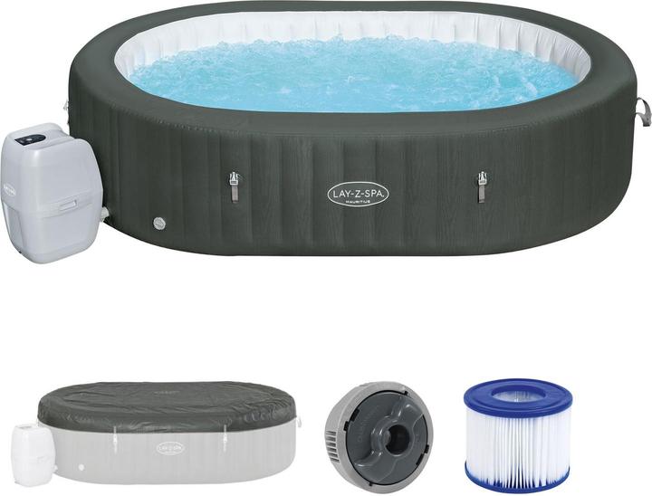Produktbild Bestway LAY-Z-SPA® XXL WLAN-Whirlpool Mauritius AirJet™ 270 x 180 x 71 cm, oval (7 Pers.)