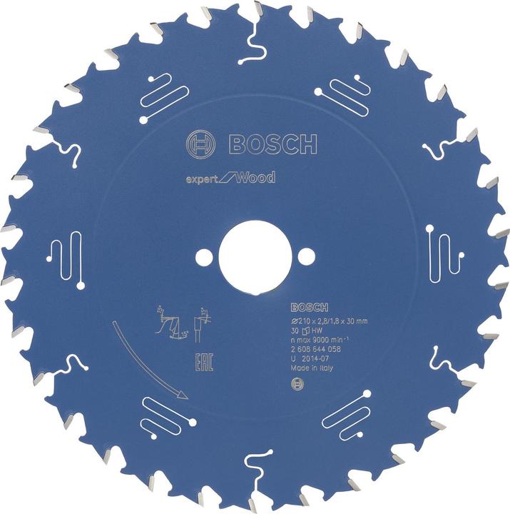 Produktbild Bosch Professional Zubehör Kreissägeblatt Expert for Wood, 210 x 30 x 2,8 mm, 30