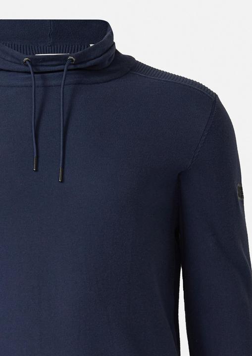 Produktbild s.Oliver Strickpullover Leichter Pullover mit Snood-Kragen und Logo-Detail (4XL)