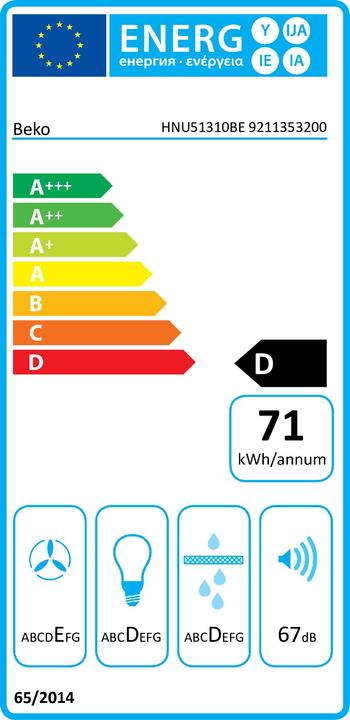 Energie-Label Beko HNU51310BE