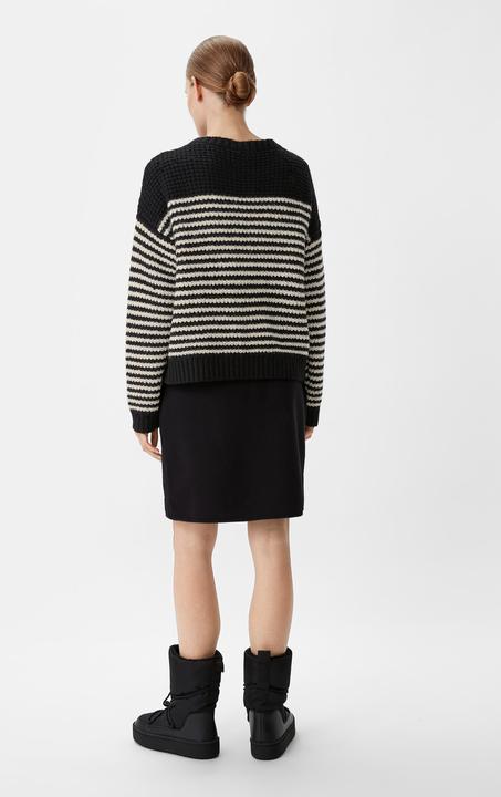 Produktbild Comma Strickpullover Strickpullover mit Logo-Applikation (44)