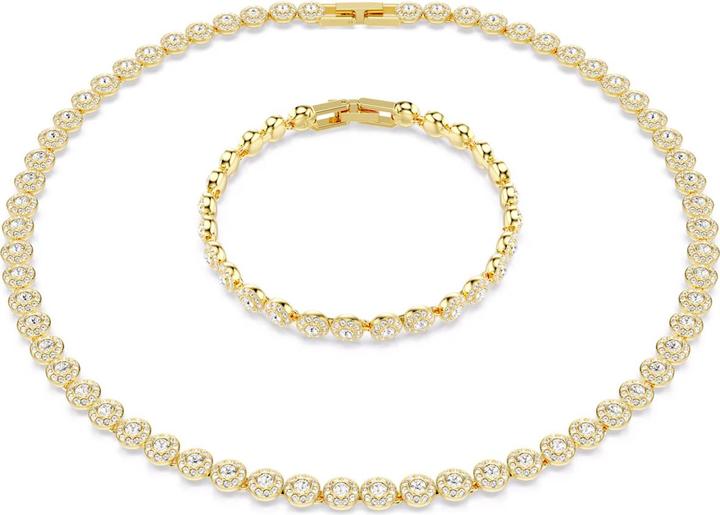 Swarovski Una Angelic Set Rundschliff Weiss Gold (Metallo Swarovski)