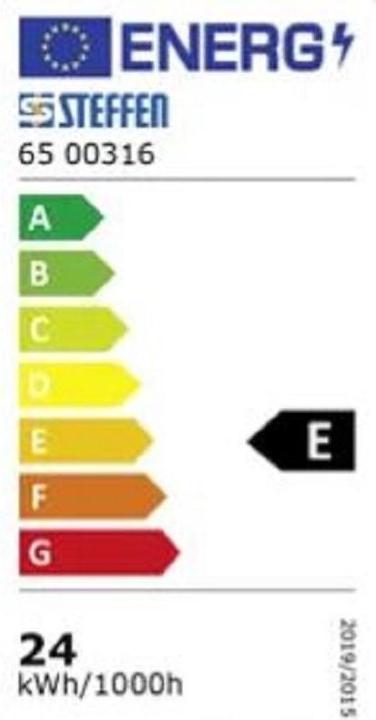 Label énergétique Steffen Floodlight Aussenwandleuchte LED 24W mit PIR 120° 2-8m (2880 lm, IP54)