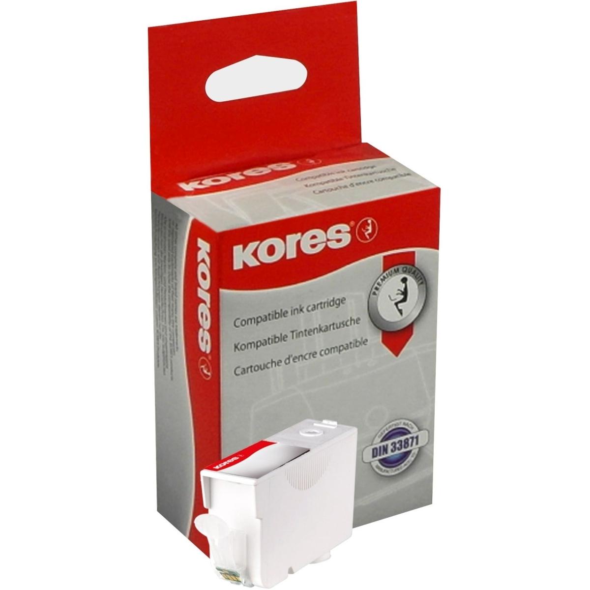 Kores, Druckerpatrone, Tinte kompatibel schwarz Orig.Nr. PGI-5BKKOR (BK)