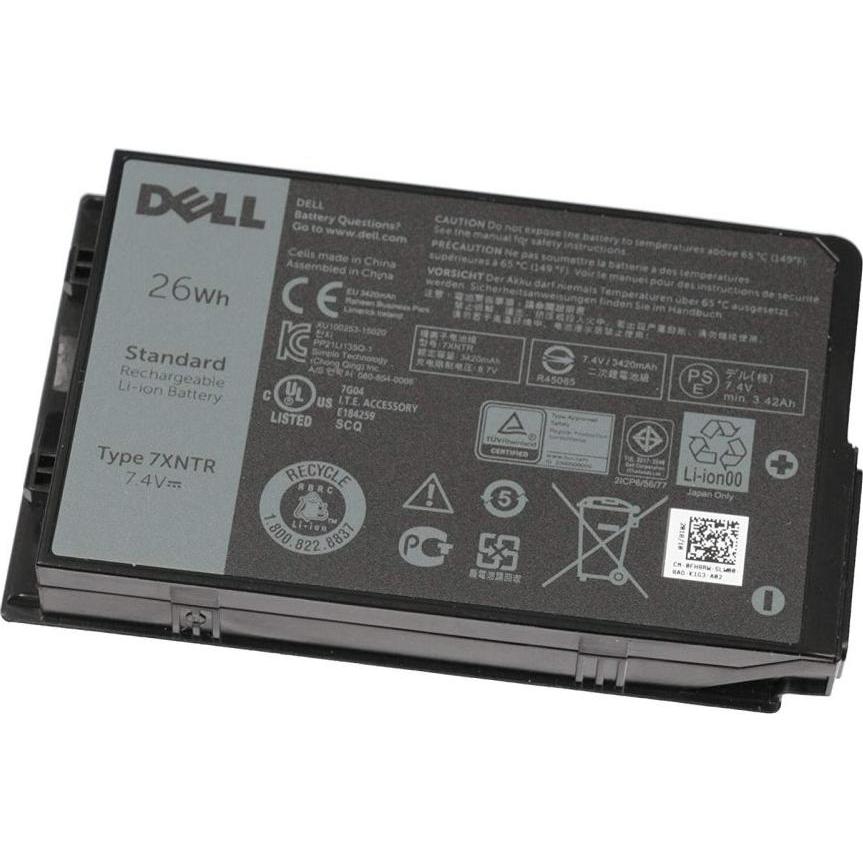 Dell Battery, 26WHR, 2 Cell (2 Zellen, 3420 mAh), Notebook Akku