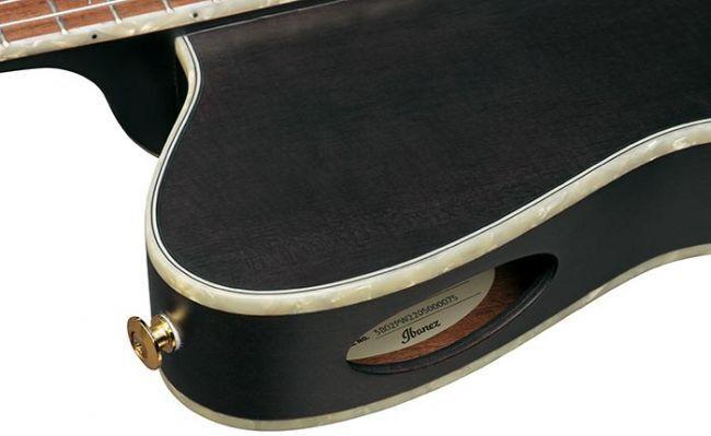 Actual product image Ibanez Tim Henson Signature TOD10N Transparent Black Flat rate elektrisch-akoestische klassieke gitaar (Classical guitar, Nyatoh wood, Sapeli wood, Spruce)