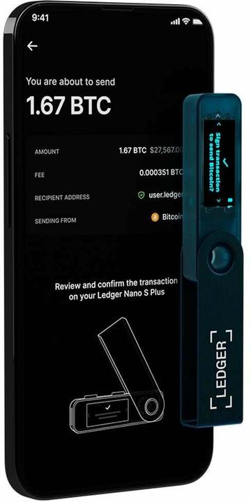 Produktbild Ledger Nano S Plus (Ethereum Classic, Bitcoin, Dash, Litecoin, Dogecoin, Weitere)