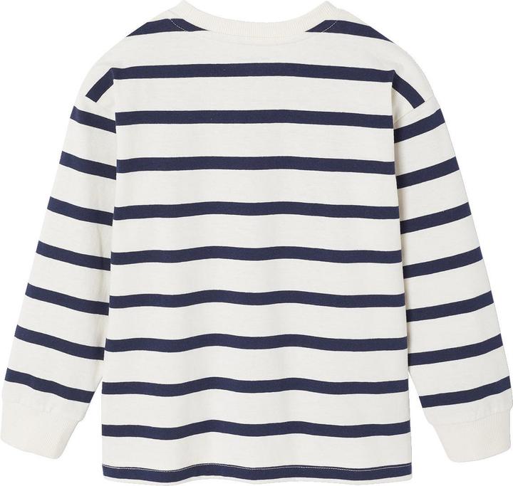 Actual product image Vertbaudet Gestreiftes Jungen Rundhals-Shirt mit Recycling-Baumwolle (92)