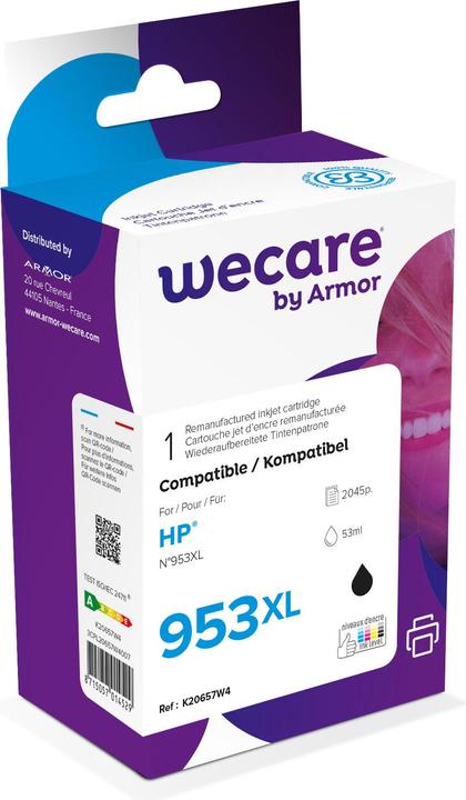Produktbild Wecare Tinte 953XL rebuilt schwarz L0S70AE z.HP OJ Pro 8710 53ml (BK)