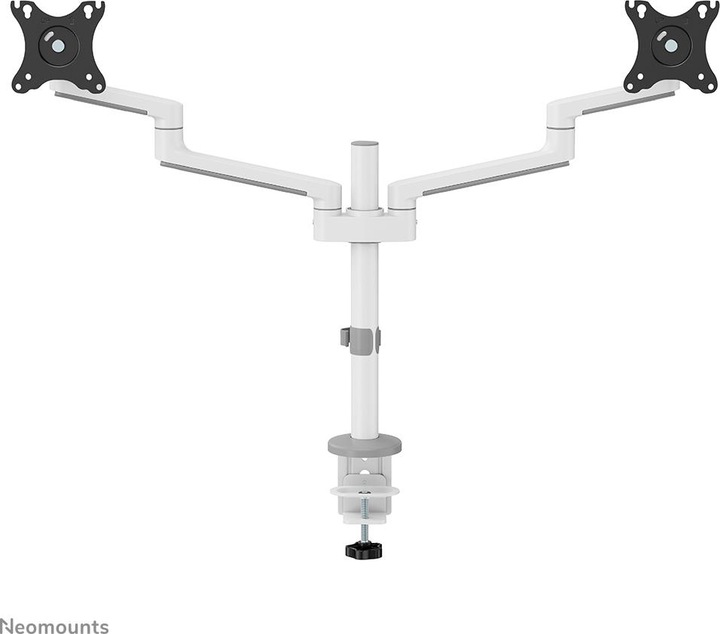 Actual product image Neomounts Table mount dual 100x100 -8kg 17-27"/h?v/incline/pivot/clamp/white? (Table, 27.01")