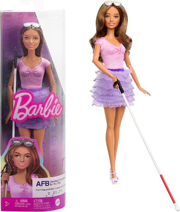 Produktbild Barbie Fashionista Puppe im lila Rüschenrock