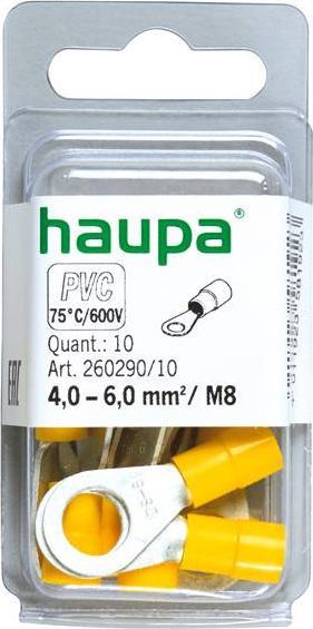 Haupa Ring cable lug M8 4-6qmm DIN ge 260290/10
