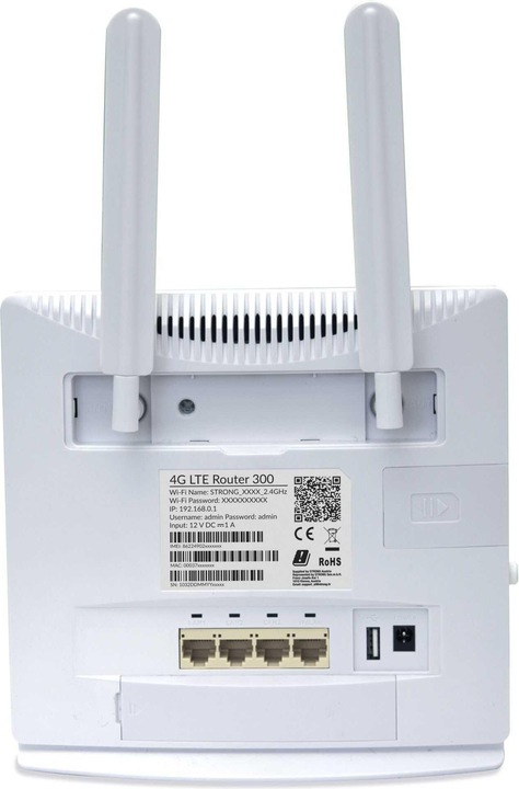 Actual product image Strong 4GROUTER300v2 WLAN Router Single Band (2.4GHz) Fast Ethernet 3G 4G White