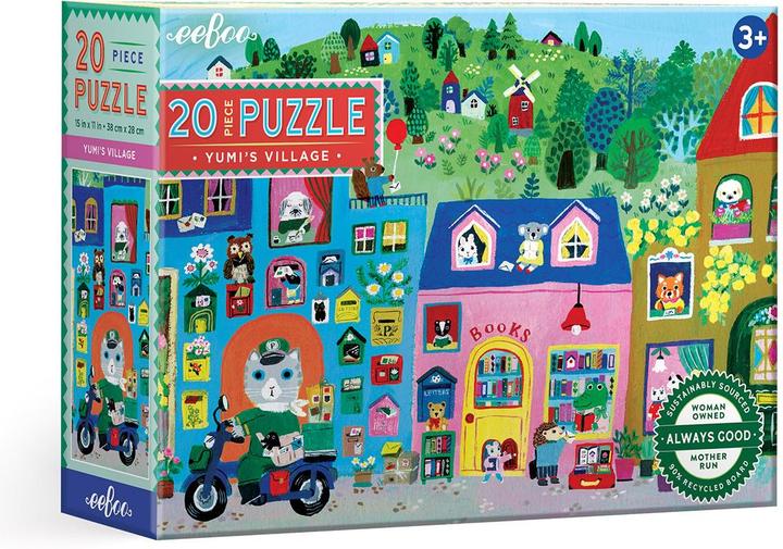 Immagine prodotto Eeboo - Puzzle 20 pcs - Yumi's Village (EPZY863) (20 pezzi)