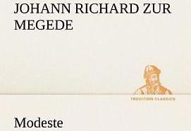 Produktbild Modeste (Deutsch, Johann Richard zur Megede, 2012)