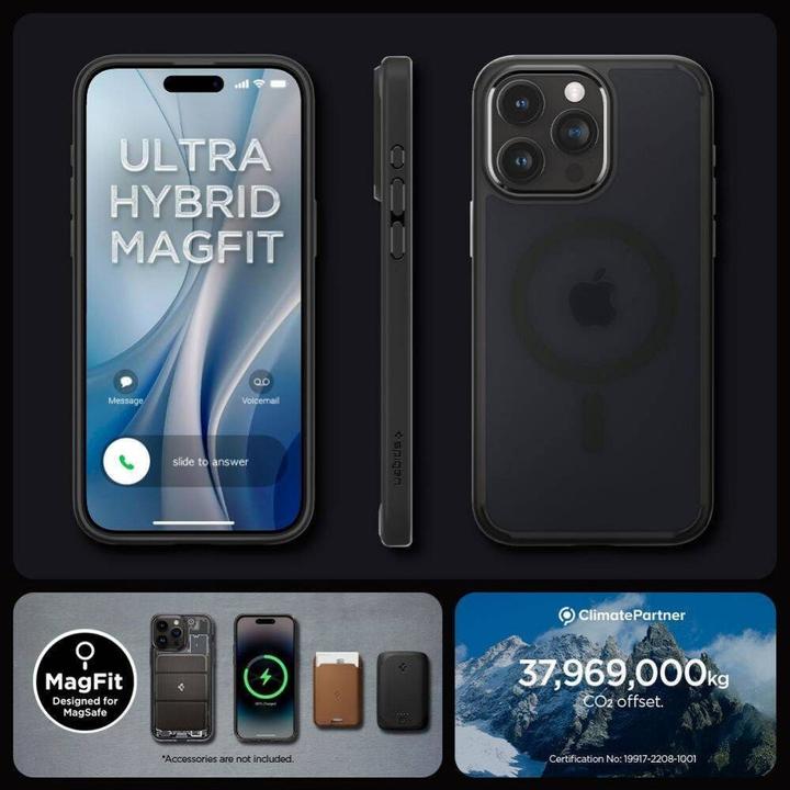 Produktbild Spigen Ultra Hybrid MAG iPhone 16 Pro MagSafe frost black ACS08134 (Apple iPhone 16 Pro)