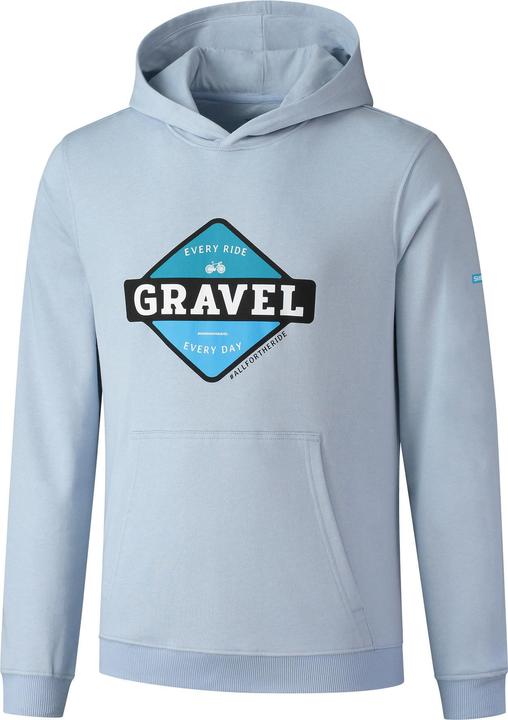 Immagine prodotto Shimano Felpa con cappuccio da uomo Gravel blu indaco (XL)