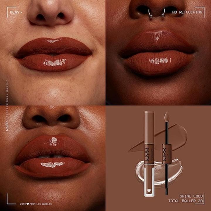 Image du produit NYX Professional Make-Up Shine Loud High Pigment Lip Shine (30 Total Baller)