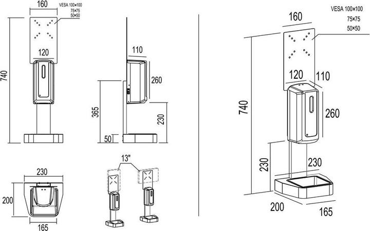 Produktbild Multibrackets Hygienebox