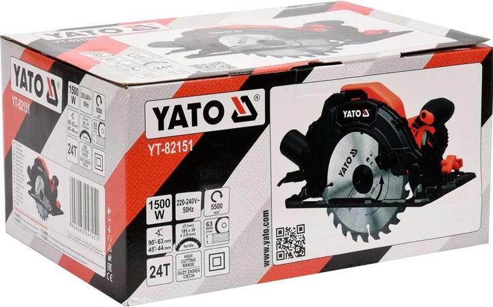 Actual product image Yato circular saw 185mm 1500W