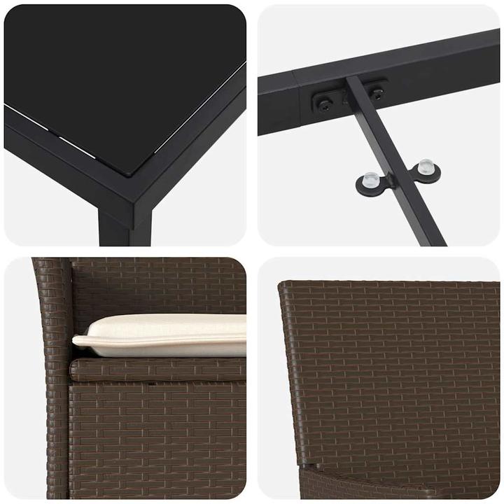 Actual product image vidaXL Garden dining set (80 cm)