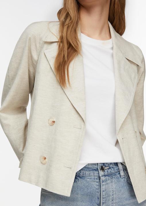 Actual product image Comma Baumwoll-Leinen-Melange-Trenchjacke (40)