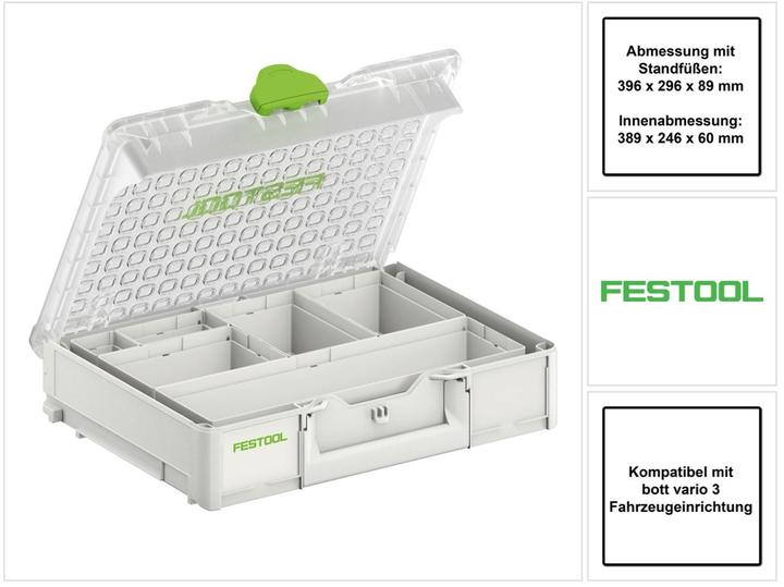 Image du produit Festool Systainer Organizer SYS3 ORG M 89 6xESB