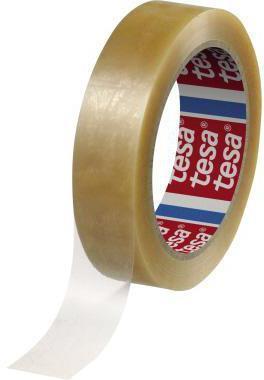 Actual product image tesa ® Adhesive film 4204 25 mm x 66 m (W x L) single-sided adhesive with solvent PVC transparent (25 mm)