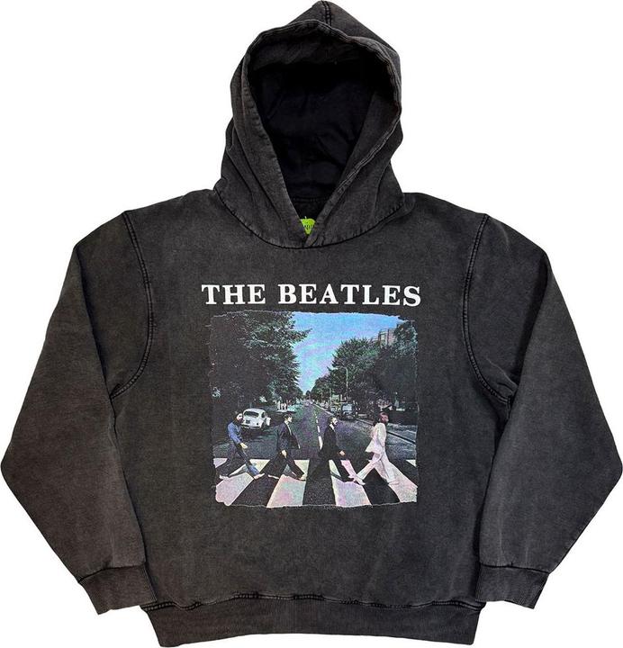 Immagine prodotto The Beatles Abbey Road & Logo Stone Wash (Hoodie) (S)
